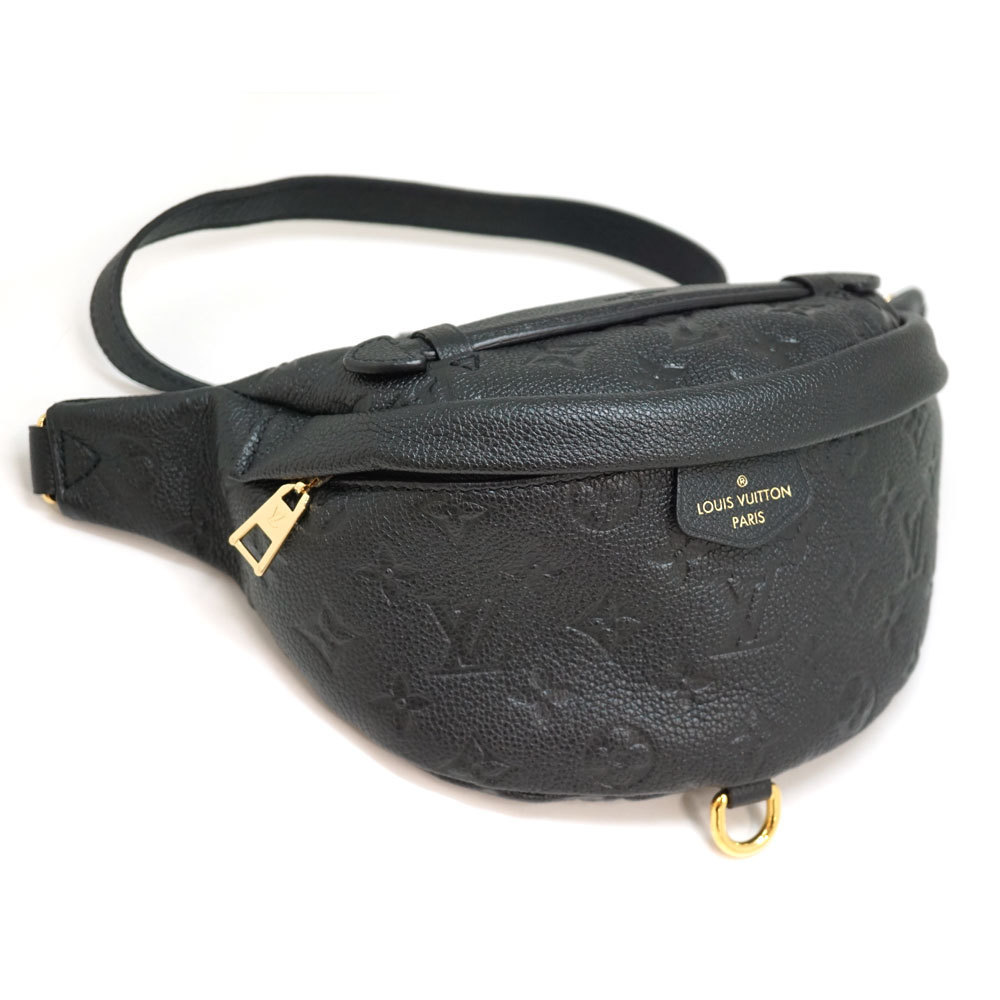 Louis Vuitton Bum Bag Waist Bag Leather Black
